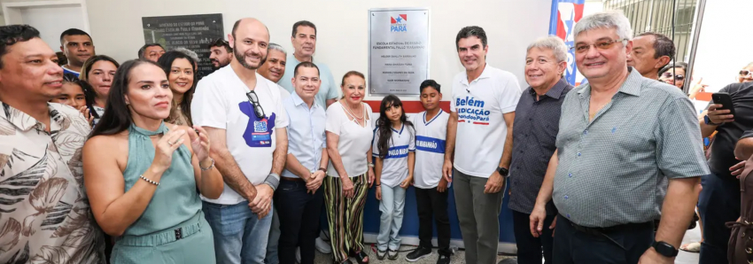 Guamá comemora entrega da Escola Estadual de Tempo Integral Paulo Maranhão em Belém